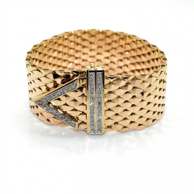Bracelet Ancien Art Déco 3 Ors - Bracelets