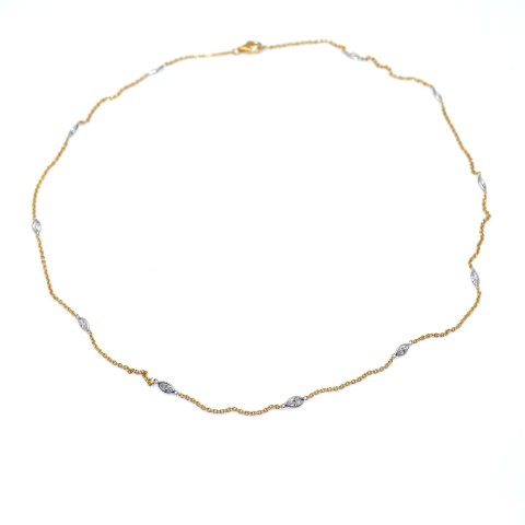 Collier Ancien - Chaîne Vintage - Occasion - Bijou (Réf: 132-25/A2-68)