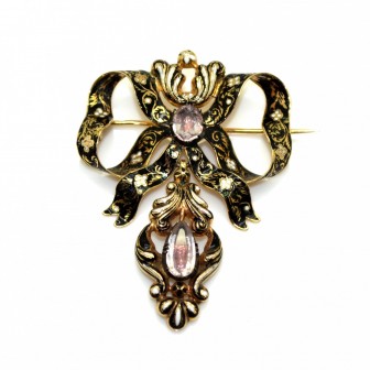 Bijoux anciens - Broche noeud ancienne