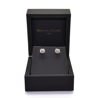 Bijoux récents - Boucles d'oreilles (puces) diamants - 1,78 carat total