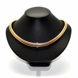 Bijoux anciens - Collier Tubogas en or