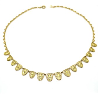 Bijoux anciens - Collier ancien en or jaune