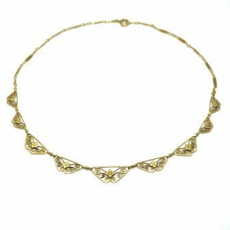 Bijoux anciens - Collier ancien en or jaune