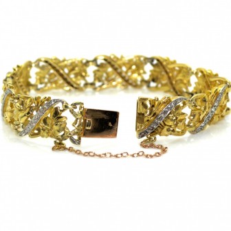 Bijoux récents - Bracelet ancien or et diamants