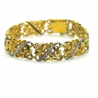 Bijoux récents - Bracelet ancien or et diamants
