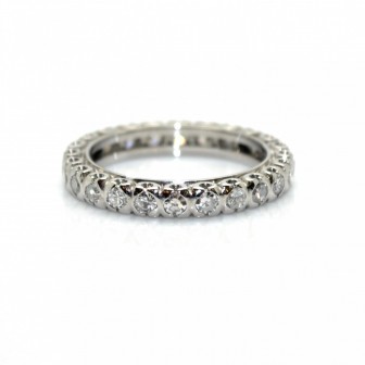Bijoux récents - Alliance américaine diamants - Env. 0,70 carat