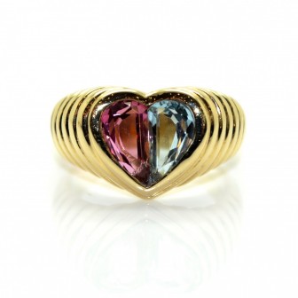 Bijoux récents - BULGARI - Bague Doppio coeur