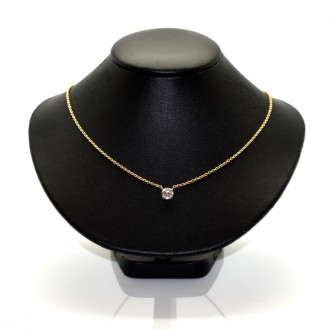Bijoux anciens - Pendentif diamant taille ancienne 0,78 ct