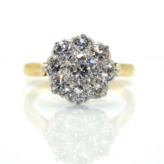 Bijoux récents - Bague Pompadour diamants 