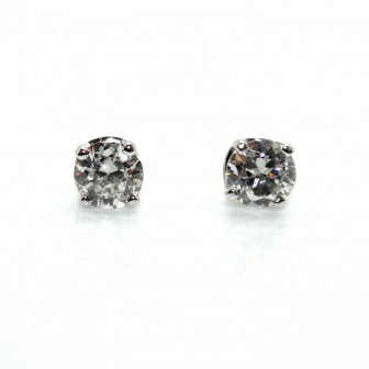 Bijoux récents - Boucles d'oreilles (puces) diamants - env. 1,00ct total