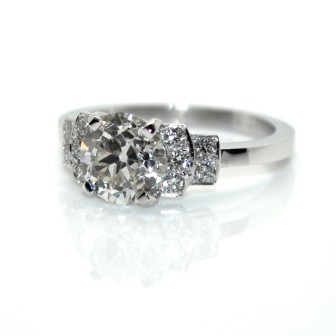 Bagues de fiançailles - Bague solitaire diamant 1,81 ct