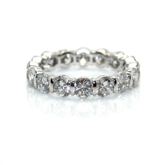 Bagues de fiançailles - Alliance américaine diamants - Env. 4,30 carats