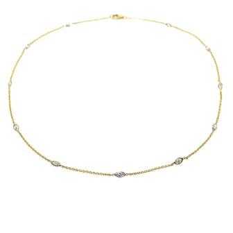 Créations - Collier diamants taille marquise
