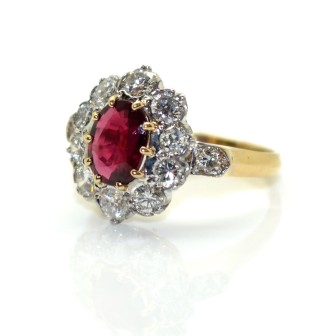 Bagues de fiançailles - Bague Pompadour rubis 