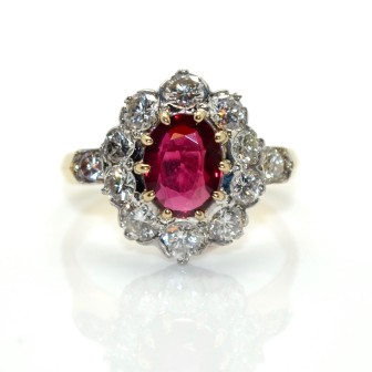 Bagues de fiançailles - Bague Pompadour rubis 