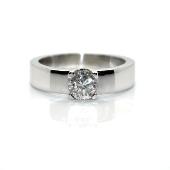 Bagues de fiançailles - Bague solitaire diamant 