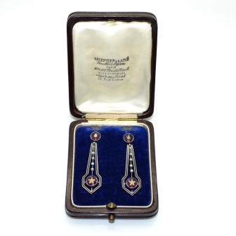 Bijoux anciens - Boucles d'oreilles pendantes anciennes