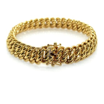 Bijoux anciens - Bracelet vintage maille américaine