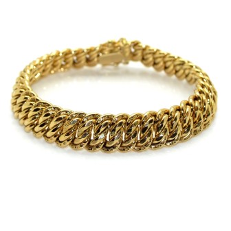 Bijoux anciens - Bracelet vintage maille américaine