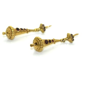Bijoux anciens - Boucles d'oreilles pendantes anciennes