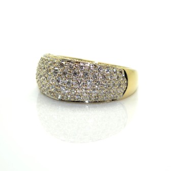 Bagues de fiançailles - Bague jonc diamants 