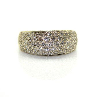 Bijoux récents - Bague jonc diamants 