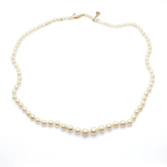 Bijoux anciens - Collier de perles vintage
