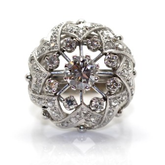 Bijoux récents - Bague boule diamants