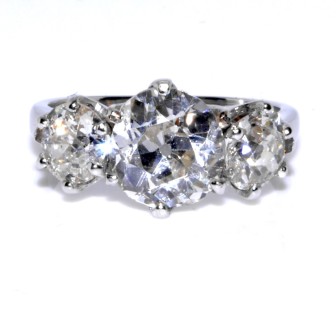 Bagues de fiançailles - Bague trilogie diamants 