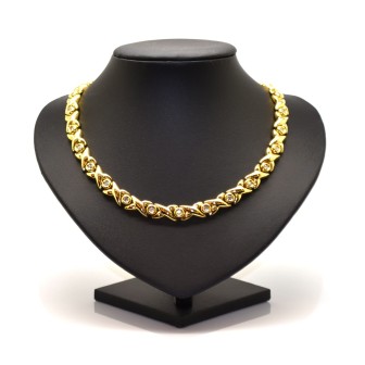 Bijoux anciens - Collier vintage en or et diamants