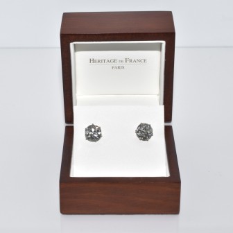 Bijoux Récents - Boucles d'oreilles (puces) diamants - 6,00 carats total