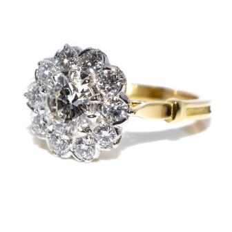 Bagues de fiançailles - Bague Pompadour diamants 