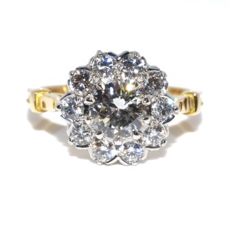 Bagues de fiançailles - Bague Pompadour diamants 