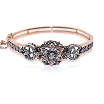 Bijoux anciens - Bracelet jonc Napoléon III 