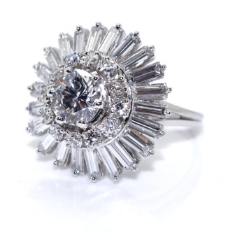 Bijoux récents - Bague jupe diamants