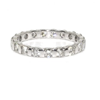 Bagues de fiançailles - Alliance américaine diamants - Env. 1,10 carats