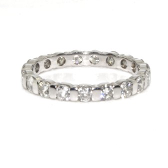 Bagues de fiançailles - Alliance américaine diamants - Env. 1,10 carats