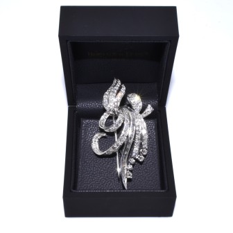 Bijoux anciens - Broche vintage diamants