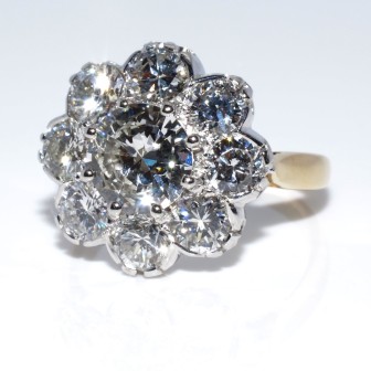Bagues de fiançailles - Bague Pompadour diamants 