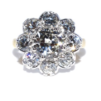 Bagues de fiançailles - Bague Pompadour diamants 