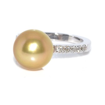Bijoux récents - Bague perle gold