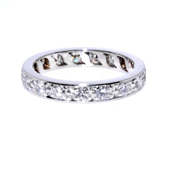 Bijoux récents - Alliance américaine diamants - Env. 1,00 carat