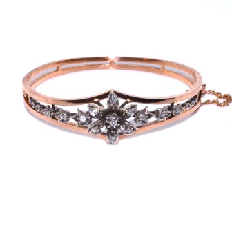 Bijoux anciens - Bracelet jonc Napoléon III 