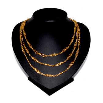 Bijoux anciens - Long sautoir ancien en or jaune