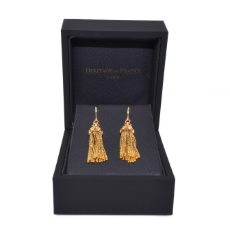 Bijoux anciens - Boucles d'oreilles pompons