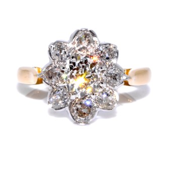 Bijoux récents - Bague Pompadour diamants 