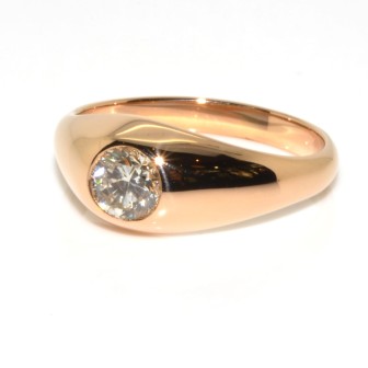 Bagues de fiançailles - Bague jonc diamant 