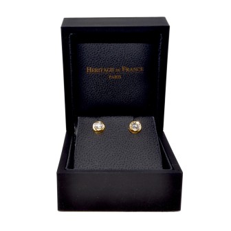 Bijoux anciens - Boucles d'oreilles (puces) diamants 