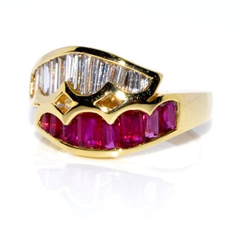 Bagues de fiançailles - Bague vintage diamants