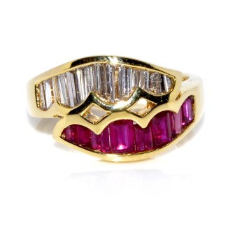 Bagues de fiançailles - Bague vintage diamants